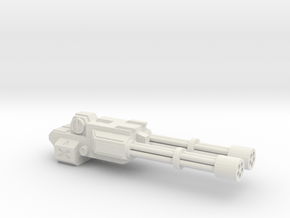 Dual Heavy Autocannon Arm in White Natural Versatile Plastic