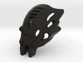 Kanohi Omulo Mask of dissolution in Black Smooth Versatile Plastic