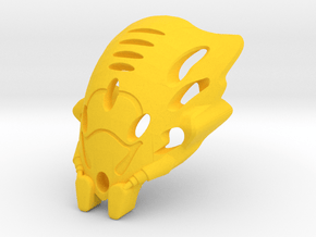 Kanohi Omulo Mask of dissolution in Yellow Smooth Versatile Plastic