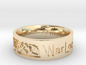 WarLock Ring in 14k Gold Plated Brass