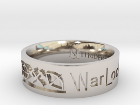 WarLock Ring in Rhodium Plated Brass