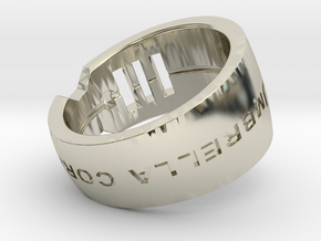 Umbrella Corporation Ring-2 in 14k White Gold: 6 / 51.5