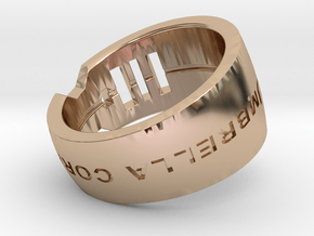 Umbrella Corporation Ring-2 in 9K Rose Gold : 6 / 51.5