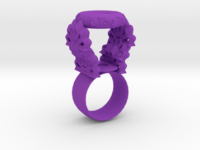 "Quit the Typical" Ring (Size 5) in Purple Smooth Versatile Plastic