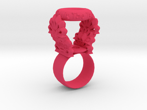 "Quit the Typical" Ring (Size 5) in Pink Smooth Versatile Plastic