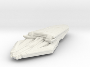 Klingon 'etlh Class 1/15000 Attack Wing in White Natural Versatile Plastic
