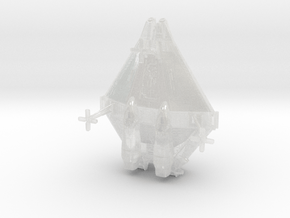 scifi Narciss shuttle lander  in Clear Ultra Fine Detail Plastic: 1:200
