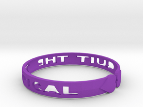 “Quit the Typical” Bracelet in Purple Smooth Versatile Plastic