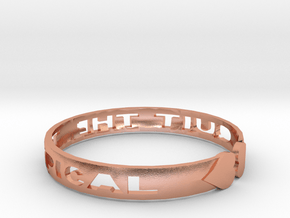 “Quit the Typical” Bracelet in Natural Copper