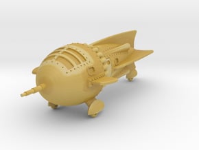 Flash Gordon Zarkov rocket ship in Tan Fine Detail Plastic: 1:400