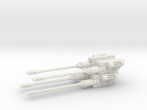 1/18 Hydra Tank - barrels in White Natural Versatile Plastic