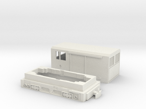 Kato Curto Box car in White Natural Versatile Plastic: 1:87 - HO