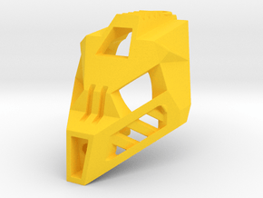 Adaptive pakari visored in Yellow Smooth Versatile Plastic