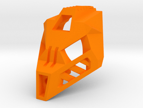 Adaptive pakari visored in Orange Smooth Versatile Plastic