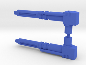 Rippersnapper Twin Missile Launchers in Blue Processed Versatile Plastic: Medium