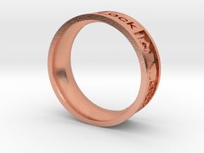 WarLock Ring in Natural Copper