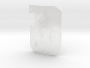 Mech Hands - Terminator Wall Shields in Clear Ultra Fine Detail Plastic: Small