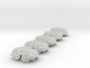Lernaean - T:2a Cataphractii Shoulder Sets in Clear Ultra Fine Detail Plastic: Small