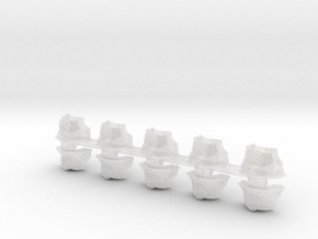 Kings Fists 2 - T:2a Cataphractii Shoulder Sets in Clear Ultra Fine Detail Plastic: Small