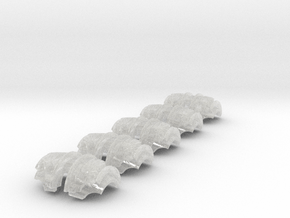 Winged Claw - T:2a Cataphractii Shoulder Sets in Clear Ultra Fine Detail Plastic: Small