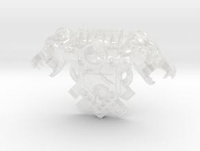 RussWolf - G:4 Wolf Skull PACs in Clear Ultra Fine Detail Plastic: Small
