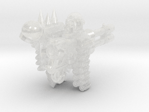 Chaos Anger Cannon wPack (SM) in Clear Ultra Fine Detail Plastic: Small