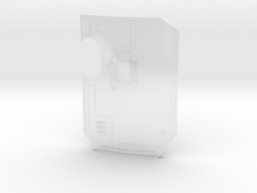 Blank Left-Handed : Terminator Wall Shields in Clear Ultra Fine Detail Plastic: Small