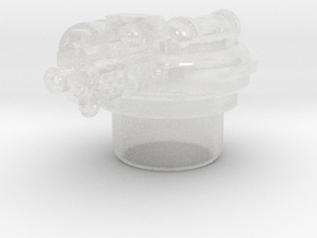 Flamefire - R1 Hatch Turrets in Clear Ultra Fine Detail Plastic: Small