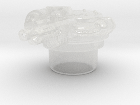Meltafire - R1 Hatch Turrets in Clear Ultra Fine Detail Plastic: Small