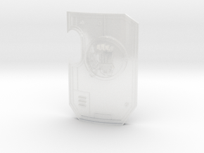 Clenched Fist - Marine Boarding Shields in Clear Ultra Fine Detail Plastic: Small