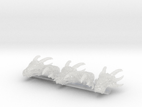 12 x 9mm Dracorex Skulls in Clear Ultra Fine Detail Plastic: Small
