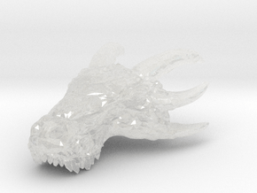 21 x 16mm Dracorex Skulls in Clear Ultra Fine Detail Plastic: Small