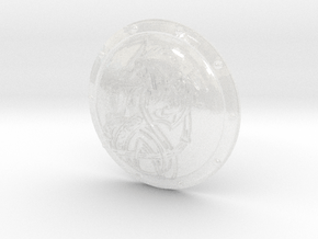 Celtic Wolf - Round Power Shields (L&R) in Clear Ultra Fine Detail Plastic: Small
