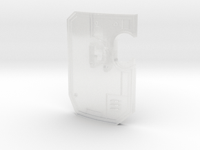 Base Right-Handed: Terminator Wall Shields in Clear Ultra Fine Detail Plastic: Small