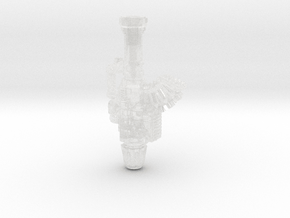 Underslug Missle Launcher in Clear Ultra Fine Detail Plastic: Extra Small