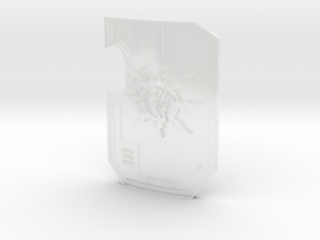 Storm Fist - Terminator Wall Shields in Clear Ultra Fine Detail Plastic: Small