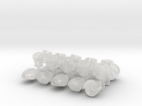 Prime Marine - Adjustable Arms (PM) in Clear Ultra Fine Detail Plastic: Small