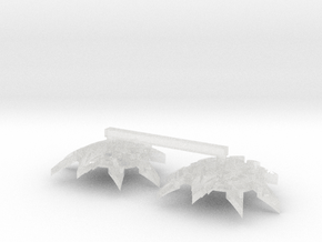 Devil Dragons: Squire Shoulder Insignias in Clear Ultra Fine Detail Plastic: Small