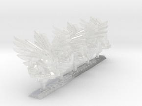 Angle Wings - Vanguard Helmets in Clear Ultra Fine Detail Plastic: Small