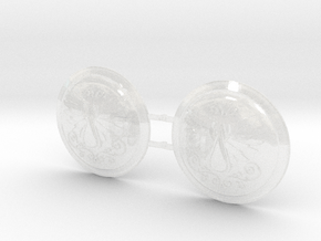 Angel Tears - Round Power Shields (L&R) in Clear Ultra Fine Detail Plastic: Small