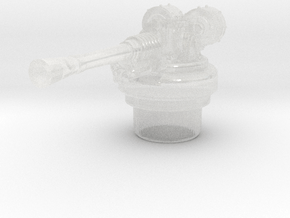 Heavy Slugger - R2 Hatch Turrets in Clear Ultra Fine Detail Plastic: Small