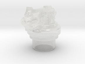Bolt Cannon - R2 Hatch Turrets in Clear Ultra Fine Detail Plastic: Small