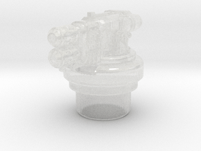 Heavy Melter - R2 Hatch Turrets in Clear Ultra Fine Detail Plastic: Small