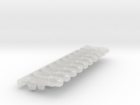 Mk1a Plaspistol (Left & Right) in Clear Ultra Fine Detail Plastic: Small