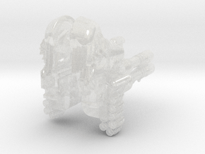 Cataphractii Hvy. Arms - Base: Angercannon (L&R) in Clear Ultra Fine Detail Plastic: Small