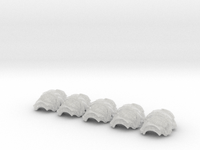 Dragon Head - T:6n Nocturis Shoulder Sets in Clear Ultra Fine Detail Plastic: Small