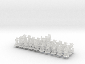 Epic-Scale : G7 Tactical Squads (Base) in Clear Ultra Fine Detail Plastic: Small