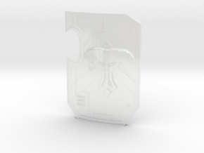 Minotaurs - Terminator Wall Shields in Clear Ultra Fine Detail Plastic: Small