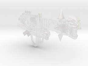 Warped Howlitzer: Batwing (PM) in Clear Ultra Fine Detail Plastic: Small