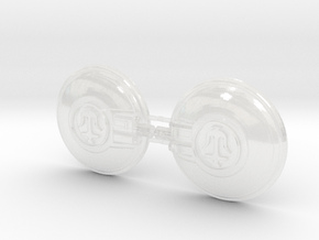Seleucid Anchors - XL Combat Shields (No Hand) in Clear Ultra Fine Detail Plastic: Small